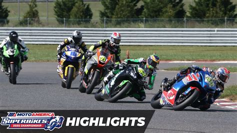 Motoamerica Supersport Race Highlights At New Jersey Youtube