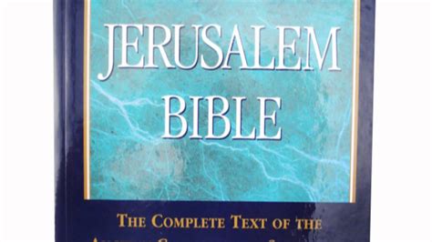 The New Jerusalem Bible Standard Edition Youtube