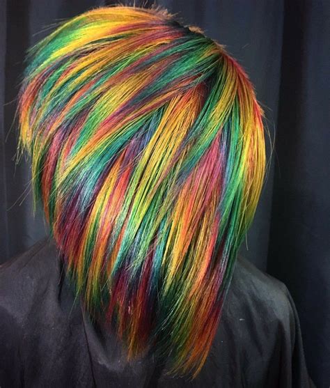 Rainbow Pixie By Ursula Goff Hair Styles Vivid Hair Color Hair
