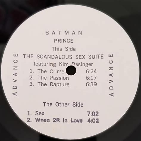 Prince The Scandalous Sex Suite 1989 Rubber Stamp Advance Vinyl Discogs