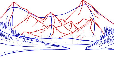 How To Draw A Lake Step By Step Drawing Guide By Dawn