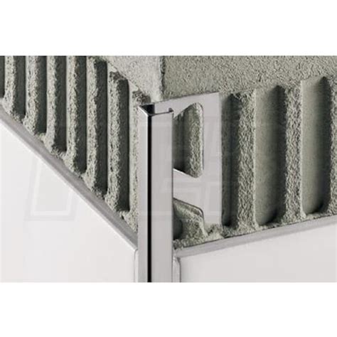 Schluter Q80at Quadec Edging Profile For 516 Inch Thick Tile 8 2 12 Inch Length Satin