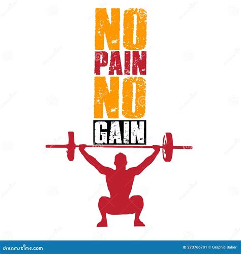 Everyday No Pain No Gain Workout Poster Set Vector Illustration Gym