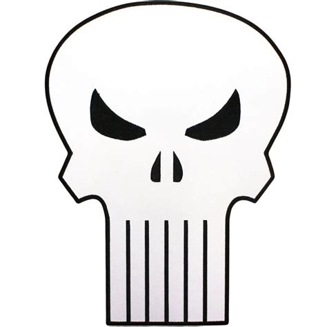 Marvel Comics Punisher Skull Iron On Patch Large