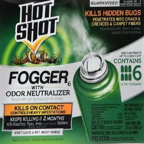 Hot Shot Fogger Con Neutralizador De Olor Mata Cucarachas Cuotas Sin Inter S