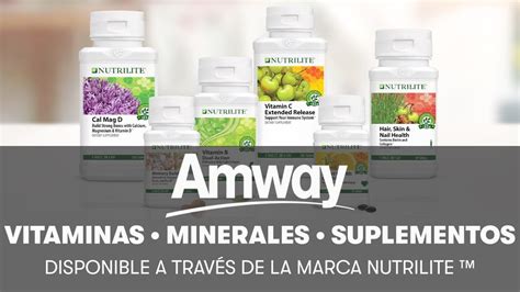 vitaminas minerales y suplementos nutrilite™ amway español youtube