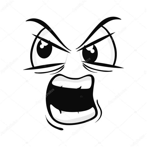 Angry Cartoon Faces Angry Emoji Clipart Transparent Pinclipart