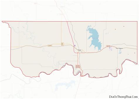 Map Of Choctaw County Oklahoma Địa Ốc Thông Thái