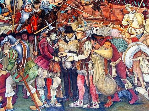 La Llegada De Cortés En Veracruz 1519 Rivera Diego Rivera Frida