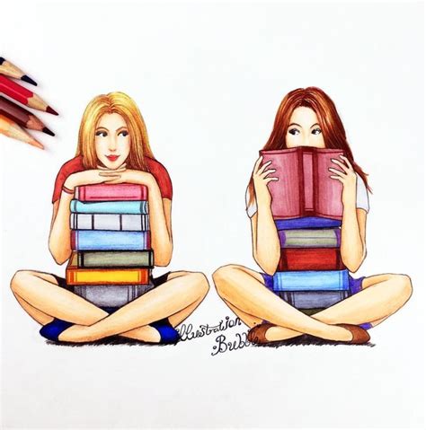 Facebook is showing information to help you better understand the purpose of a page. I like reading with my friend | Best friend drawings, Bff ...