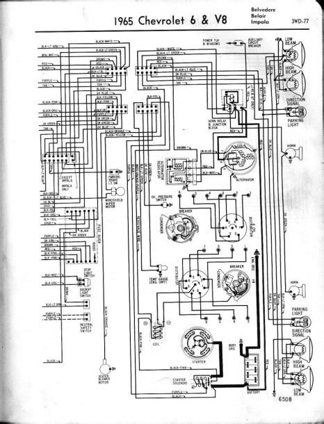 1965 Chevy Wiring Harness Schematic