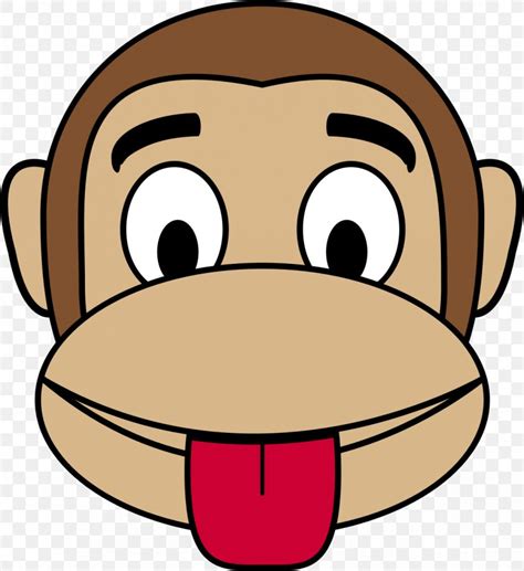 Monkey Face Cartoon Cartoon Cheeky Monkey Face Head Ape Chimp