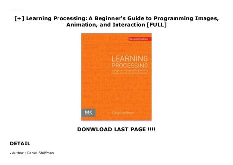 Learning Processing A Beginners Guide To Programming Images