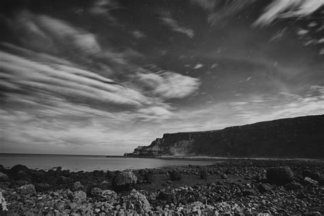 Photographing The Giants Causeway In Ireland At Night