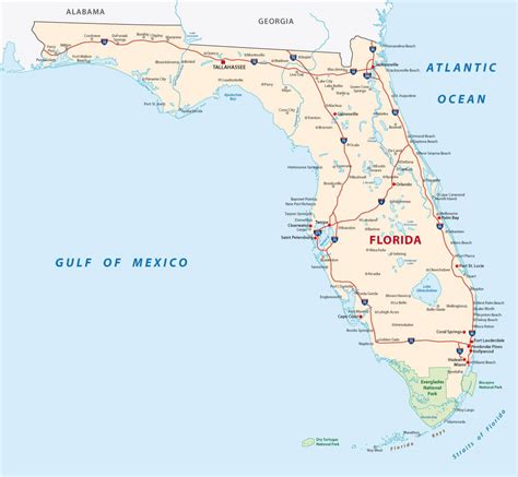 Florida Map Guide Of The World