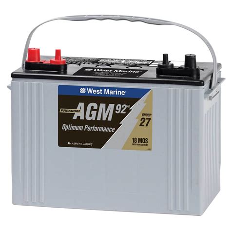 Deep Cycle Flooded Marine Battery 90 Amp Hours Group 27