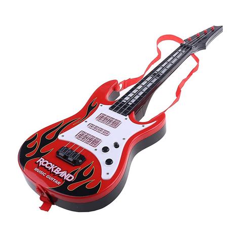 Music Electric Guitar 4 Strings Musical Instrument Educational Toy