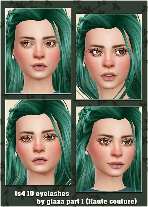 All By Glaza Eyelashes 10 Sims 4 Downloads