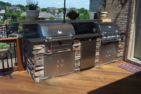 Newage products outdoor kitchen 40 insert grill cabinet in coastal gray. Outdoor Firepits, Fireplaces and Grill Stations by Brandon ...