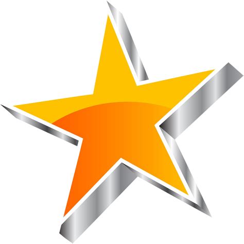 Transparent Star Png Image 3d Star Vector Png Clipart Full Size