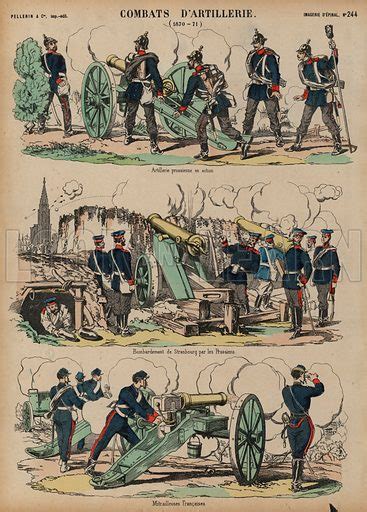 Artillery In Action Franco Prussian War 18701871 Stock Image Look