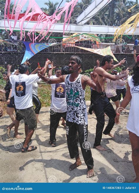 Dance Party On The Beach Goa India Editorial Stock Photo Image Of