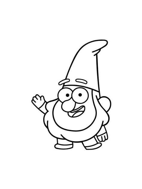 Gnome coloring pages. Download and print Gnome coloring pages
