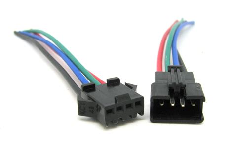 JST-SM Style Wire Connector 4 Position Pair (M/F) - Saskatoon TechWorks
