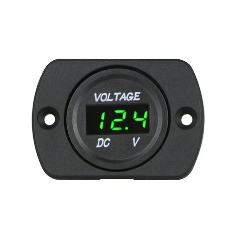 Car Marine Motorcycle Led Digital Voltmeter Voltage Meter Dc 12v