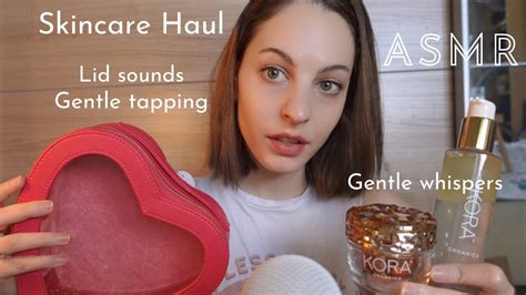 Asmr Australian Skincare Haul ~lid Sounds Gentle Tapping Glass Package Etc Gently Whispered