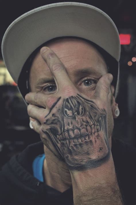Hand Over Face Skull Tattoo Cool Tattoos Online