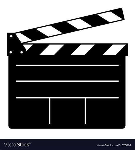 Movie Clapper Board Royalty Free Vector Image Vectorstock