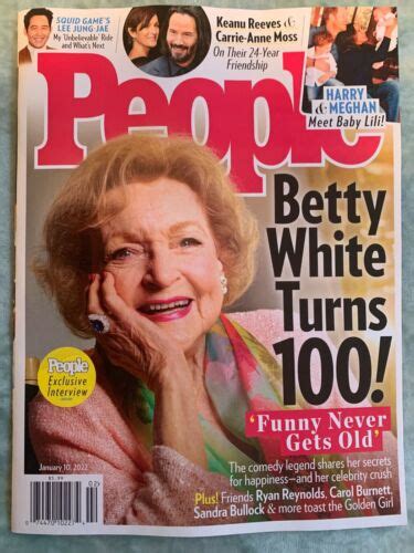 People Magazine Betty White Turns 100 Rip Mint Condition Ebay