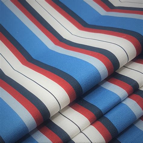 Natical Blue Stripes Fabric