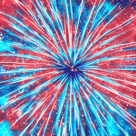 Red White And Blue Fireworks Background
