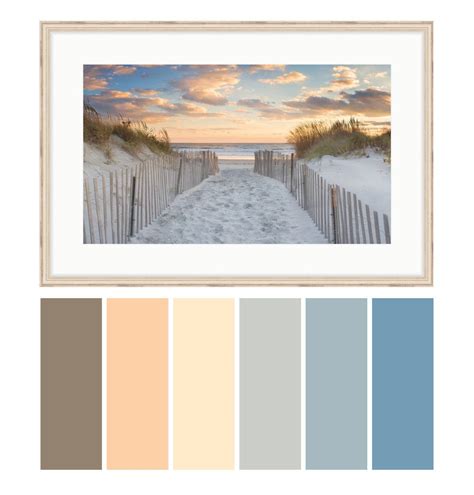 Second Beach Sunset Coastal Color Palette Beach Color Palettes Coastal Color Palettes