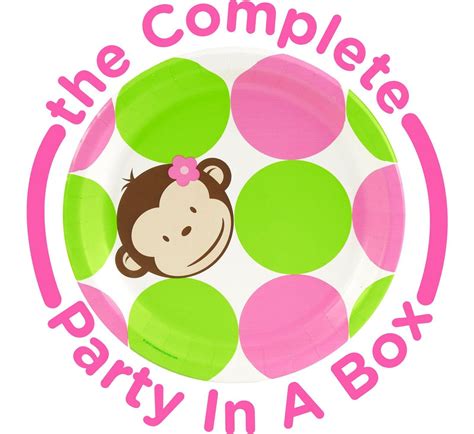 Pink Mod Monkey Party In A Box From Monkey Birthday