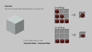 Concrete Crafting the Most Versatile Basic Building Block in Minecraft