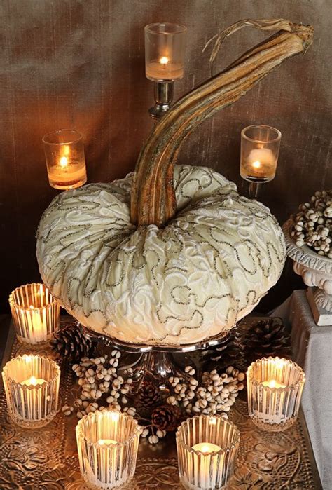 Fall Wedding Centerpiece Pumpkin Bridal Baby Shower White