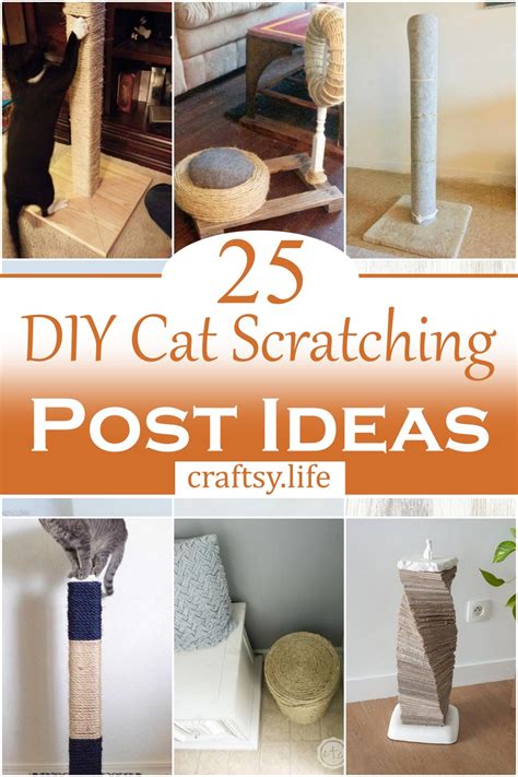 25 Diy Cat Scratching Post Ideas For Kittens Craftsy