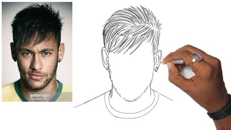 Drawing Neymar Jr Step By Step Easy With Pencil How To Draw Neymar