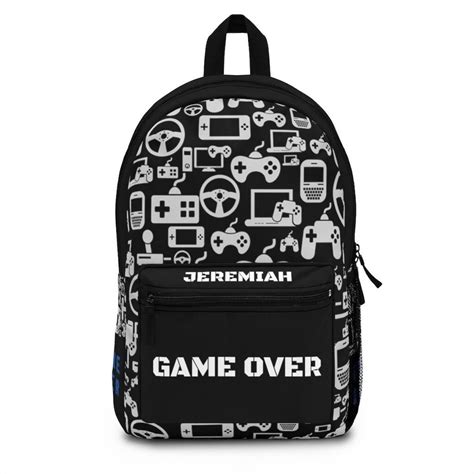 Personalized Game Over Backpack Made In Usaholiday T Etsy