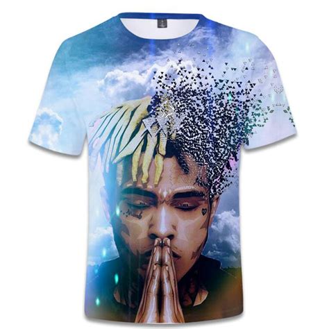 Rip Xxxtentacion Print 3d T Shirt Men Summer Fashion Hip Hop Rap Hiphop