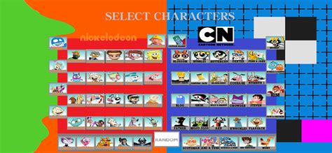 Nickelodeon Vs Cartoon Network Infinite Roster By Cartoonfanboyone On