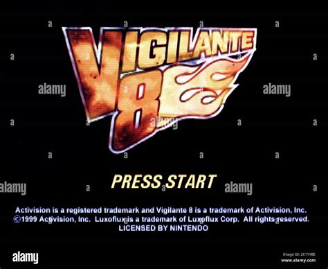 Vigilante 8 Nintendo 64 Videogame Editorial Use Only Stock Photo