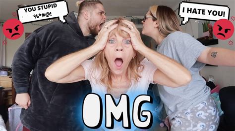 arguing in front of my mom prank freaks out youtube