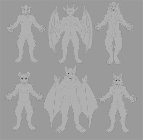 F2u Assorted Anthro Bases By Contrabeast On Deviantart