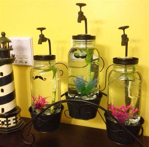 That you can buy this year. DIY betta fish mason jar fish tank aquarium | Aquaponics, Diy fish tank, Fish tank