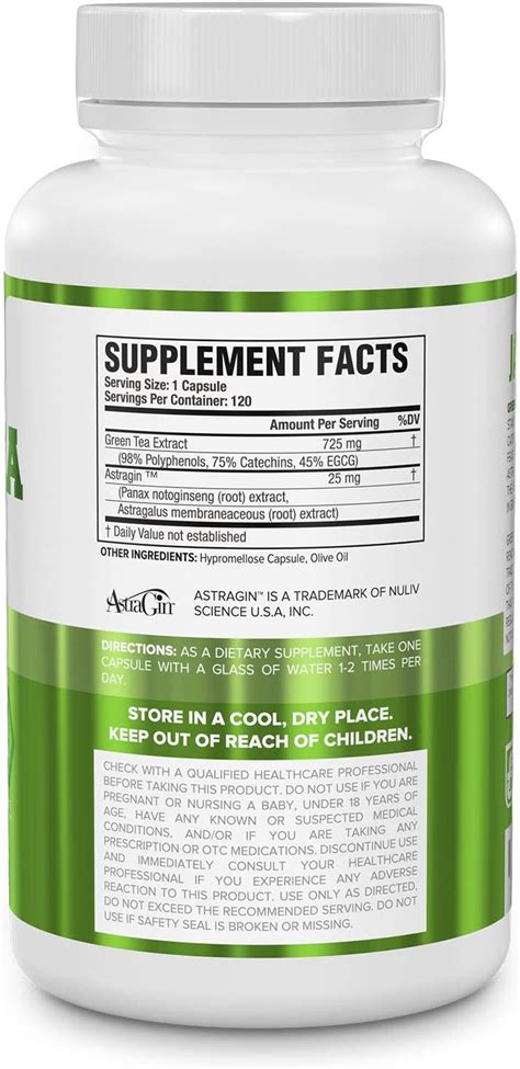 Buy Burn Xt Thermogenic Fat Burner Green Tea Extract 725mg Acetyl L Carnitine 750mg Supplement