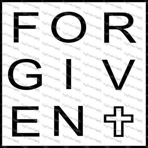 Forgiven Vinyl Creation Supply